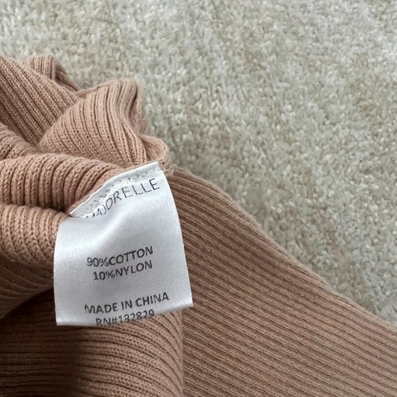 Revolve Majorelle Ribbed One Shoulder Knit Sweater Top M Cotton Blend - Picture 8 of 8